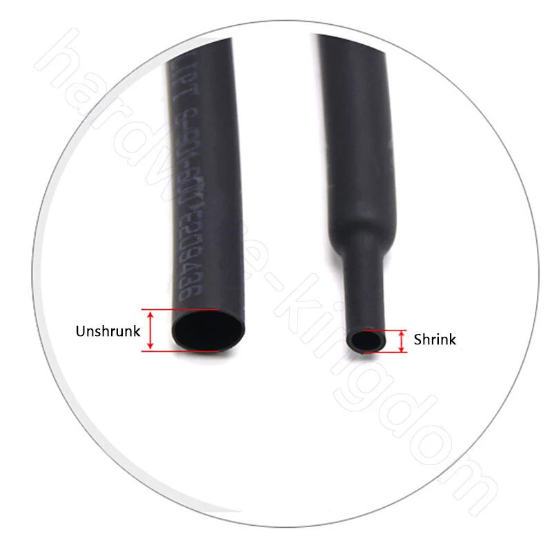 3.5mm Heat Shrink Tubing 2:1 Ratio — Electrical Wire Sleeving