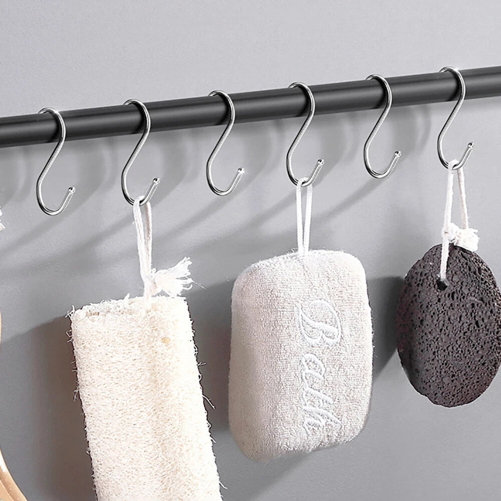 S-Haken Küchenhaken Fleischerhaken Metallhaken Edelstahlhaken S-Form Haken Hooks