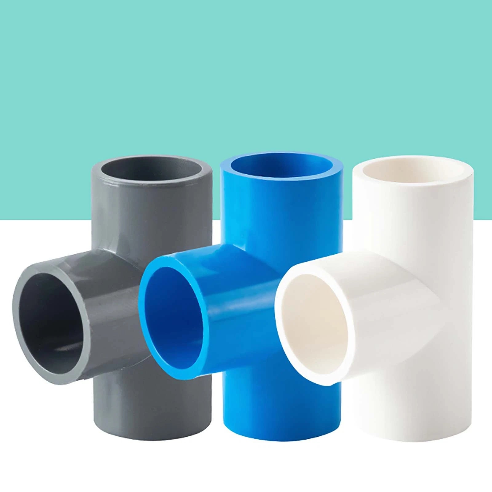 PVC Klebe Fittings Verbinder Bogen Nippel Winkel Hahn Rohr 16 mm Bis 200 mm