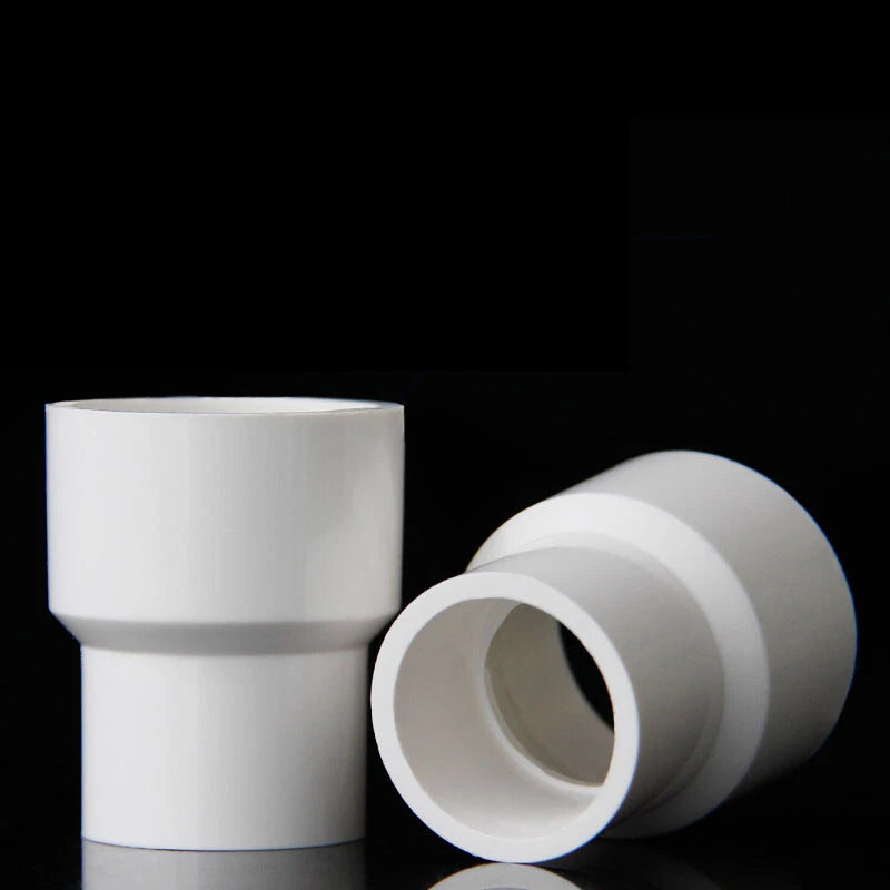 PVC Weiß Reduzierstück Muffe Rohr Fittings Verbinder Klebefittings 20mm~160mm