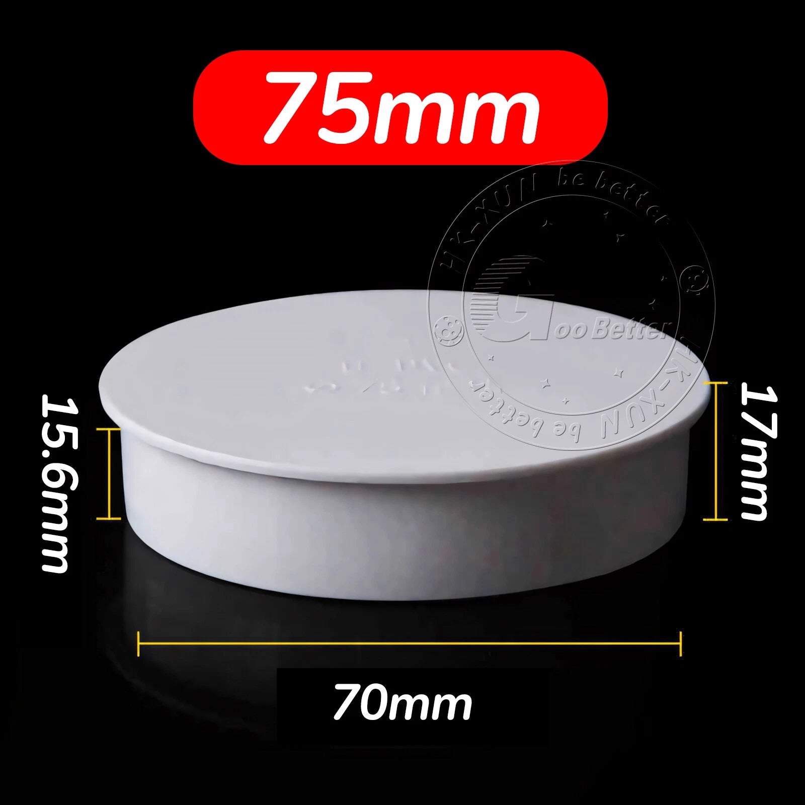 Ø 50 | 75 | 110 | 160mm PVC Rohr-Fittings Endkappe Deckel Abflussrohr Kappe Weiß