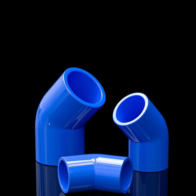 PVC 45° Ellbogen Winkel Klebe Blau Fittings Rohr Muffe Rohrverbinder 20mm~160mm