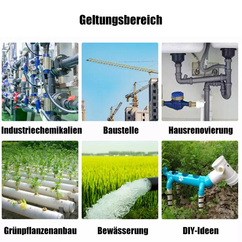 PVC 90° Winkel Reduzierstück Rohrverbinder Reduzierstück Muffe Fittings 20-110mm