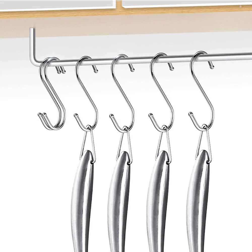 S-Haken Küchenhaken Fleischerhaken Metallhaken Edelstahlhaken S-Form Haken Hooks