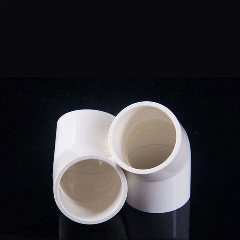 PVC 45° Ellbogen Winkel Klebe Fittings Rohr Muffe Rohrverbinder Weiß 20mm~200mm