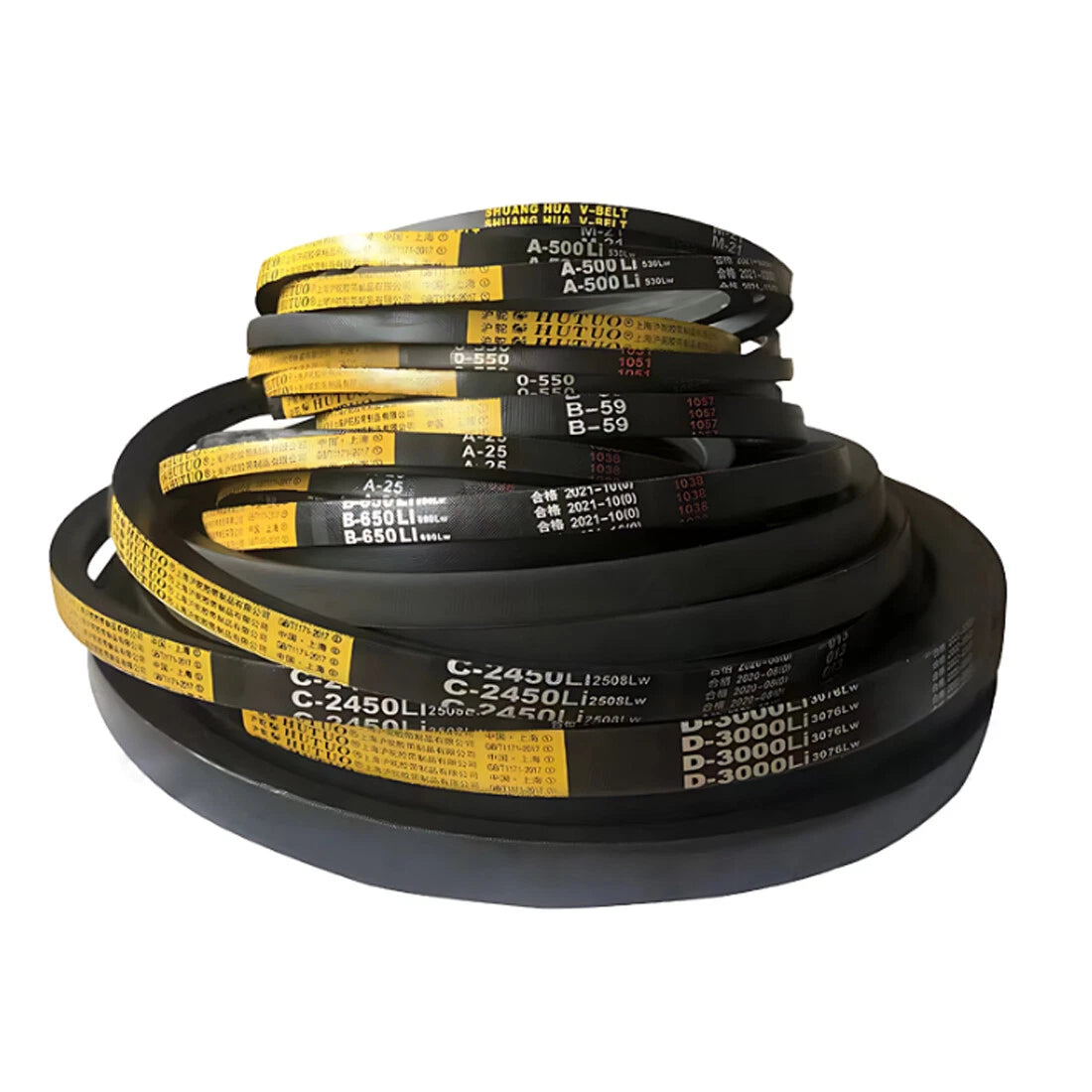 Classical V-Belt Profile A (DIN 2215) — 13mm × 8mm Cross-Section, Sizes A-400 to A-1000