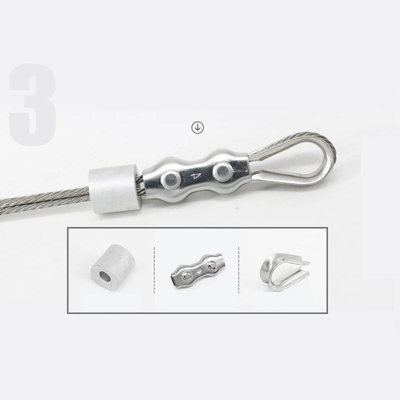 Stainless Steel  304 Wire Rope Cable Rigging Steel Wire Rope Lifting Metal Cable