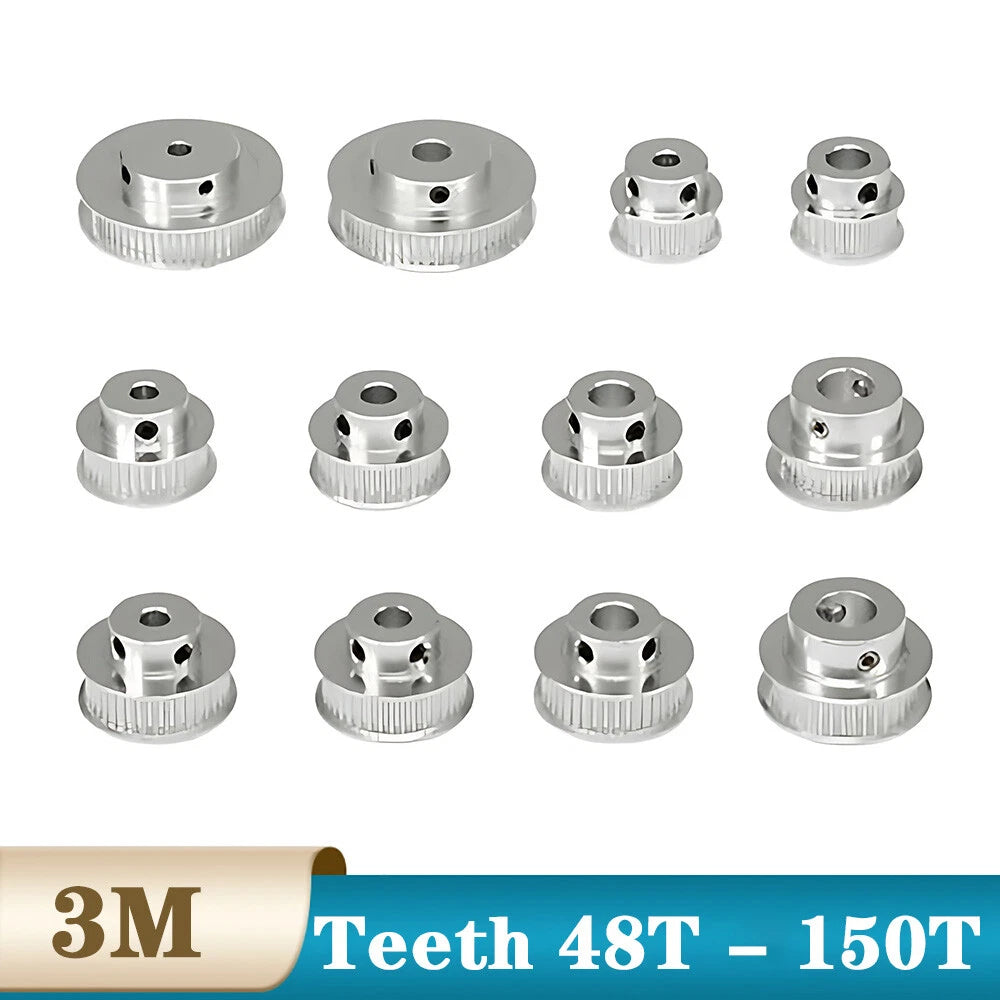 3M Zahnrad Riemenscheibe 48 -90 Zähne BF-Typ Pulley - für 10mm Breite Zahnriemen
