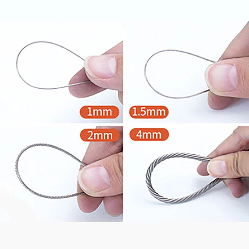 Stainless Steel  304 Wire Rope Cable Rigging Steel Wire Rope Lifting Metal Cable