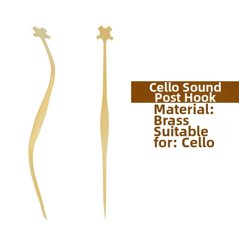 Violin Cello Bass Sound Post Tool Set Brass Setter Clip Ruler