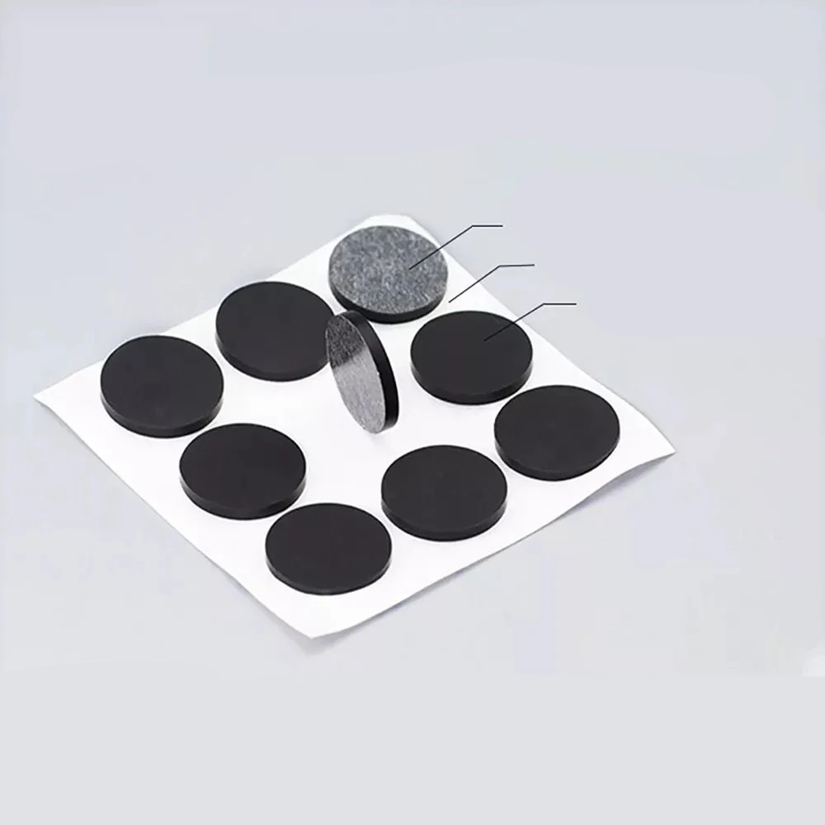 Black Rubber Feet Small&Large Silicone Selfadhesicve Stick On Pads Various Sizes