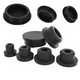 Black Silicone Rubber Blanking End Cap | Tube & Pipe Insert Plug Bung | 6.8mm–201.5mm | 59 Sizes