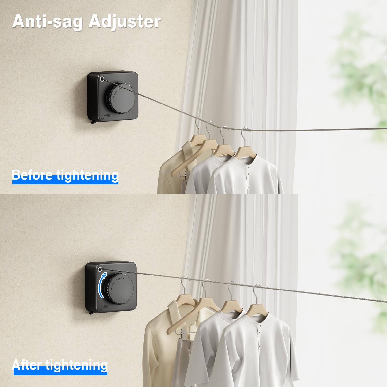Retractable Clothesline Indoor -HomeDIYer