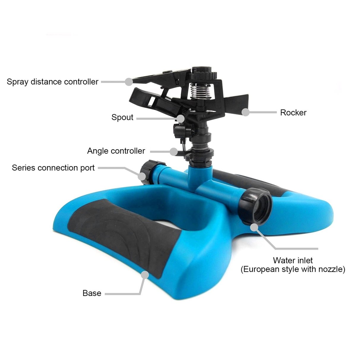 Sprinkler for Yard, Rotating Garden Sprinkler for Large Area Coverage, Lawn and Yard Sprinklers - HomeDIYer
