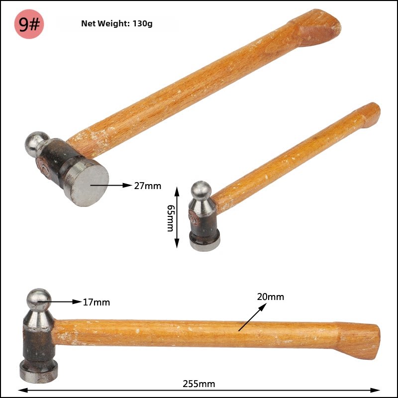 Jewelry & Metalworking Hammer – Mini Shaping Hammer for Gold Silver Craft, Stamping & Metal Forming (18 Models)