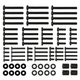 TV Mounting Hardware Kit, Universal VESA Wall Mount Screw, Washer, Spacer Pack (M4 M5 M6 M8) for TV and Monitor Mounting