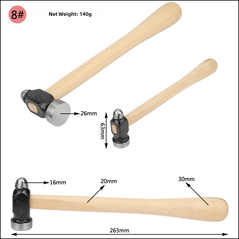 Jewelry & Metalworking Hammer – Mini Shaping Hammer for Gold Silver Craft, Stamping & Metal Forming (18 Models)