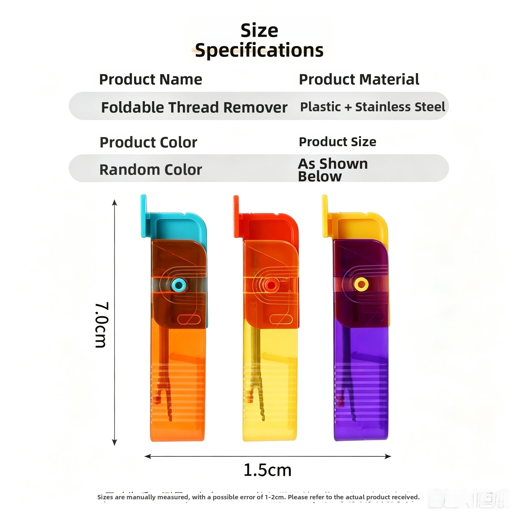 Foldable Seam Ripper & Thread Remover Tool – Multifunctional Sewing Repair Knife