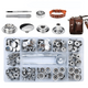 Canvas Snaps Kit, Fastener Screw Snaps for Furniture Canvas Marine Grade Boat Cover Snap Button Kit with Setting Tool