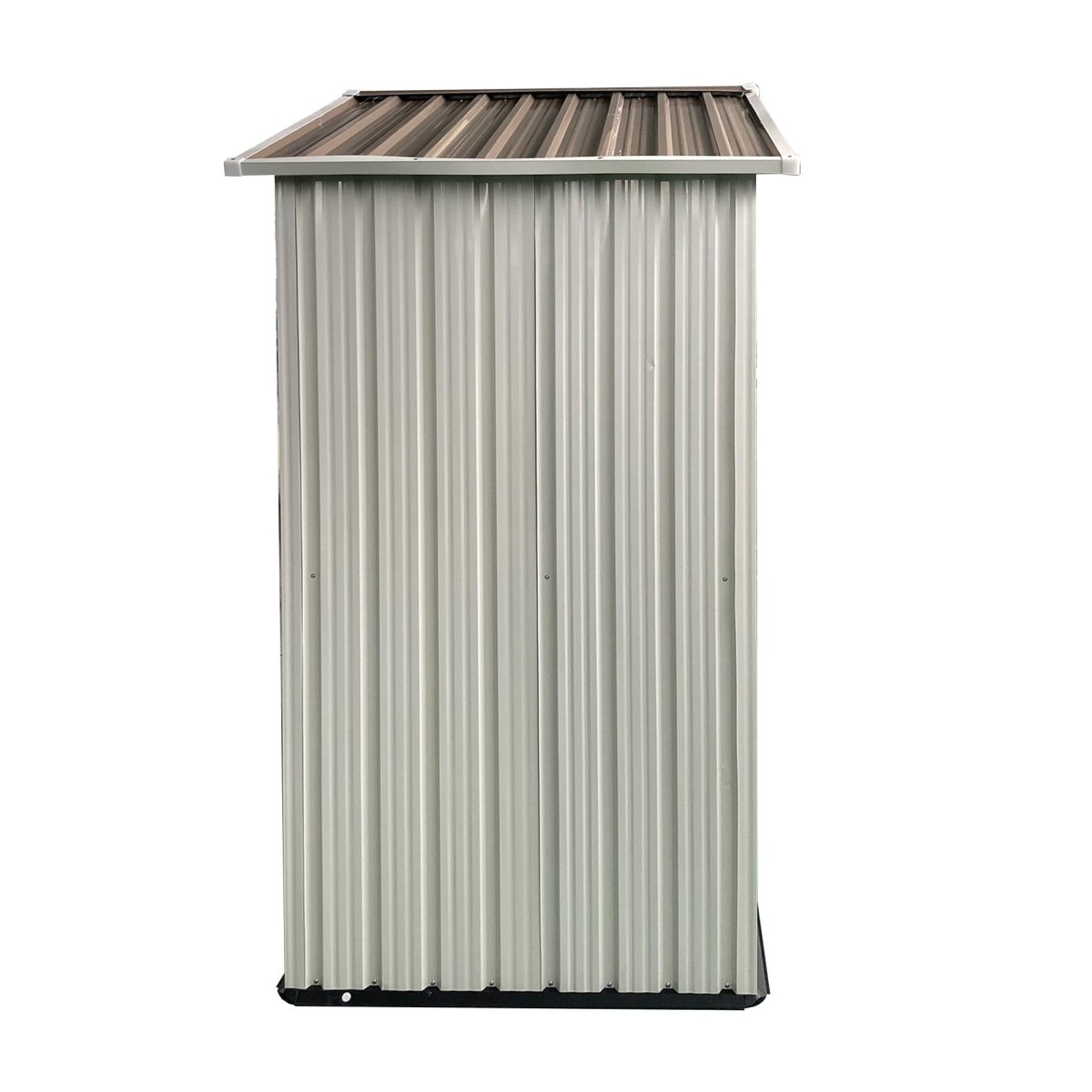 Cream White 5×3FT Outdoor Storage Shed | Heavy Duty Lockable Garden House - HomeDIYer