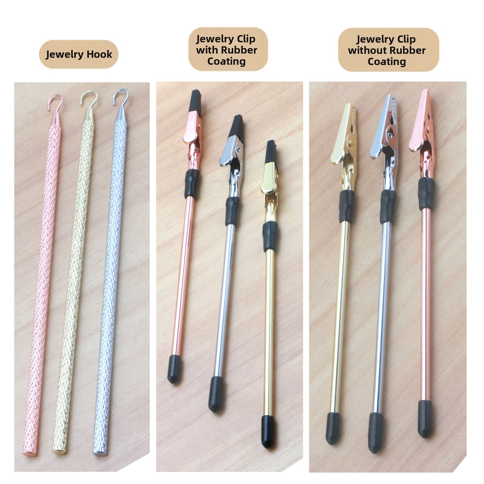 Bracelet Wearing Aid Clip – One-Hand Bracelet Fastener Helper Tool in Gold, Silver & Rose Gold