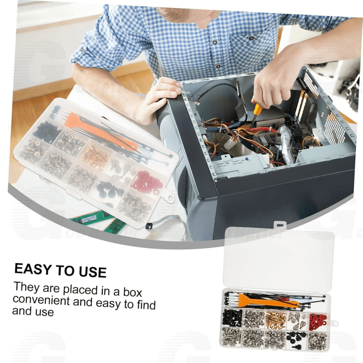 228pcs PC Screw Spacing Set Kit for Computer Case Hard Drives Motherboard Cooler - HomeDIYer