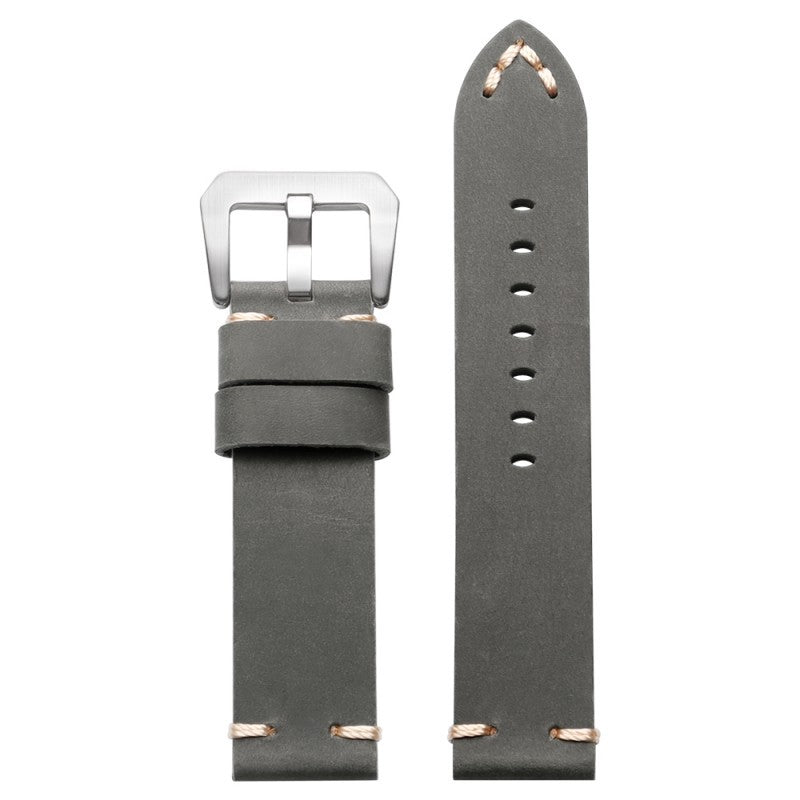 Crazy Horse Leather Watch Strap for DW Seiko 18-26mm Vintage Handstitched