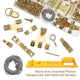 250 Pcs Heavy Duty Picture Hangers Hanging Kit with Level Frame Include Hooks Nails Hanging Wire D Ring Triangular R
