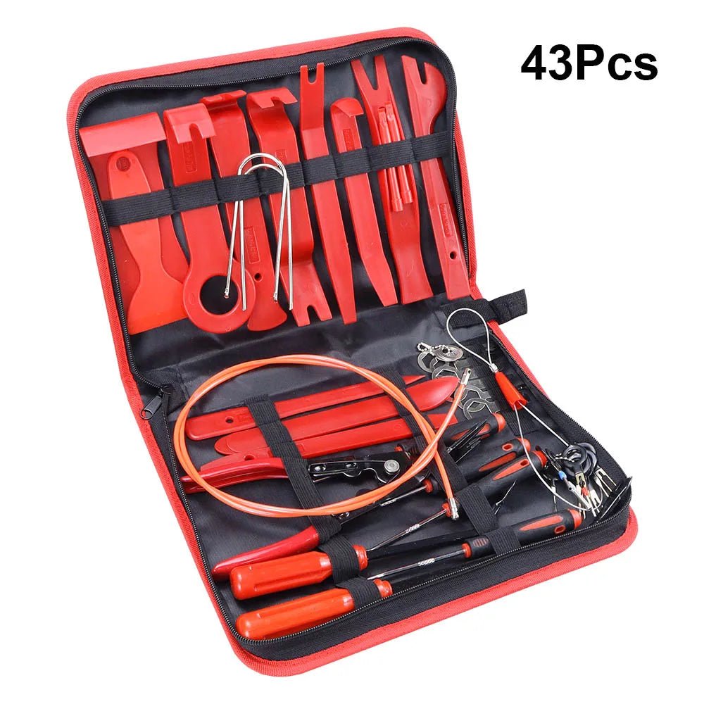 43Pcs Trim Removal Pry Tool Kits for Car Radio Panel Door Dash Clip Fasteners US - HomeDIYer