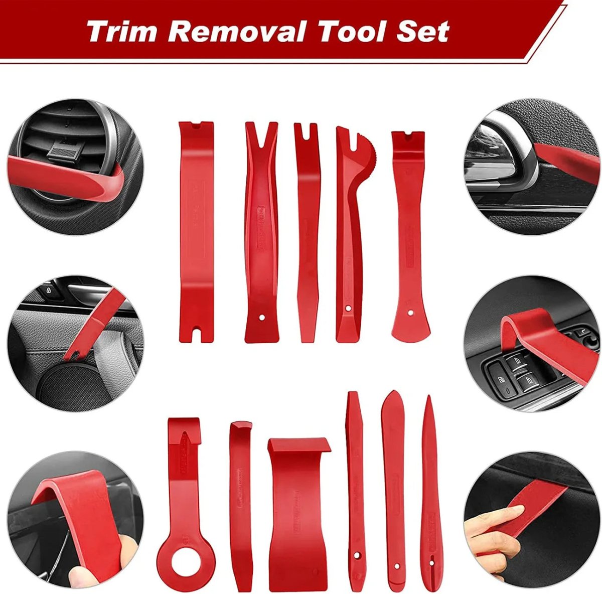 43Pcs Trim Removal Pry Tool Kits for Car Radio Panel Door Dash Clip Fasteners US - HomeDIYer
