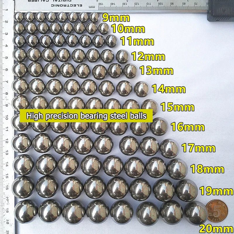 304 Stainless Steel Ball Solid Precision Small Steel Ball Round Ball Beads 1mm - 90mm - HomeDIYer