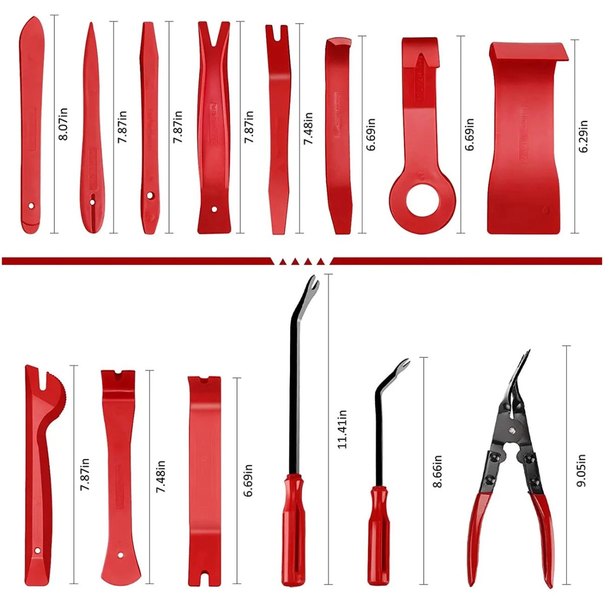 43Pcs Trim Removal Pry Tool Kits for Car Radio Panel Door Dash Clip Fasteners US - HomeDIYer