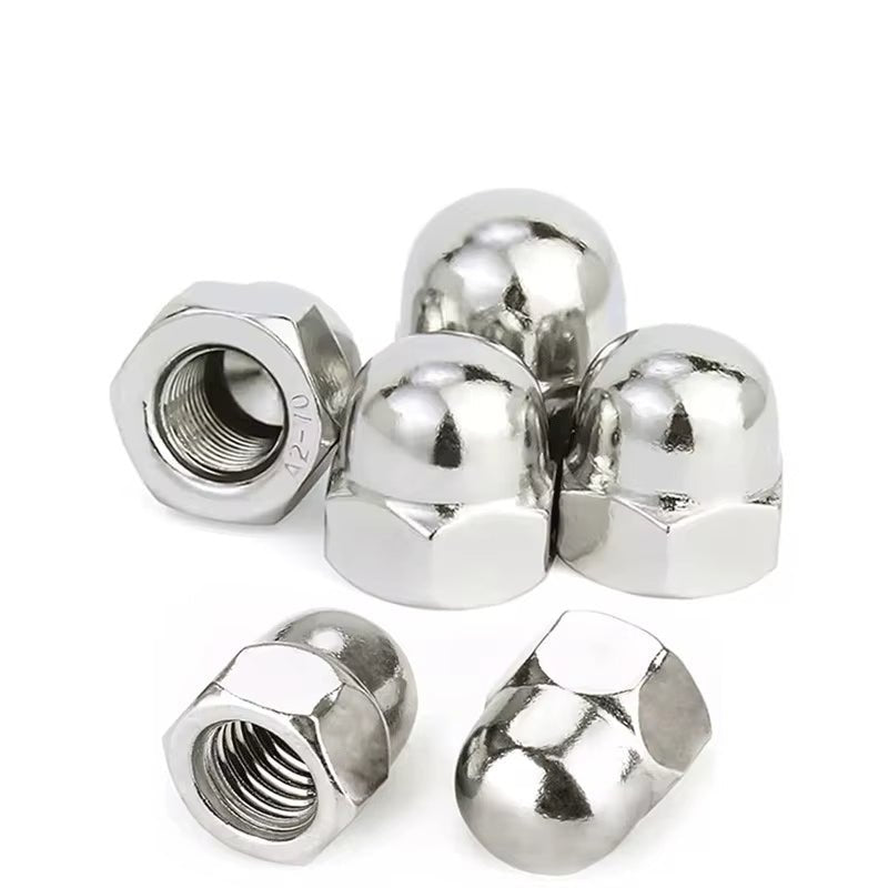 10Pcs DIN1587 304 Stainless Steel Hex Cap Nut Domed Nuts M3 M4 M5 M6 M8 M10 M12 - HomeDIYer