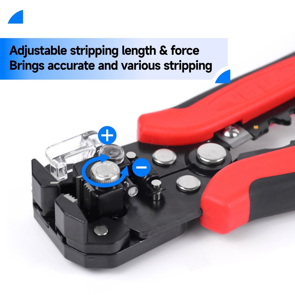 3 - in - 1 Automatic Wire Stripper/Cutter/Crimper, AWG10 - 24, 8 Inch Multi Pliers For Electrical Wire Stripping, Cable Cutting, Crimping - HomeDIYer