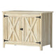 Wooden Outdoor Storage Cabinet,Garden Storage Shed,Garden Shed Potting Shed with Shelf and Double Doors