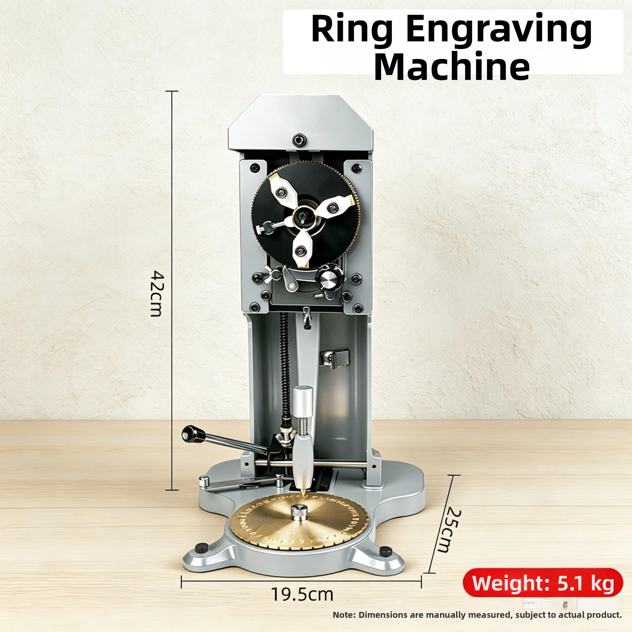 Ring Inner Engraving Machine – High-Precision Manual Numeral, Symbol & Letter Marking Tool for Gold & Silver Rings