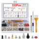 228pcs PC Screw Spacing Set Kit for Computer Case Hard Drives Motherboard Cooler