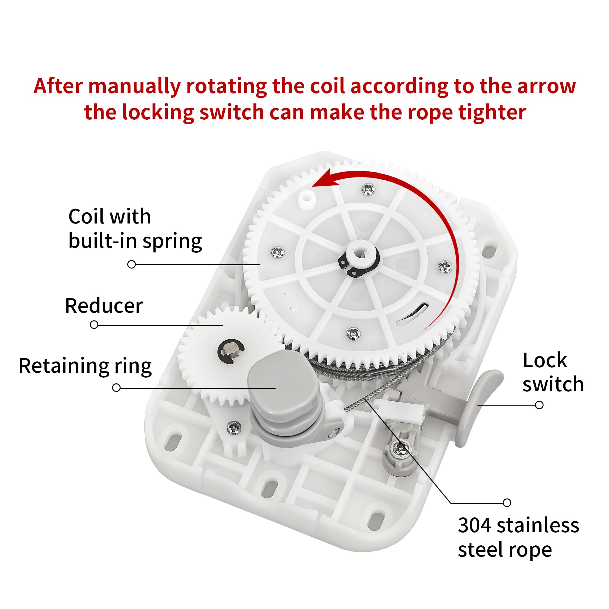 Retractable Clothesline Heavy Duty Clothes Drying Laundry Line Wall Mounted Easy Hanging Clothes Drying Laundry Line Retracting Hanging Lock to Prevent Sagging