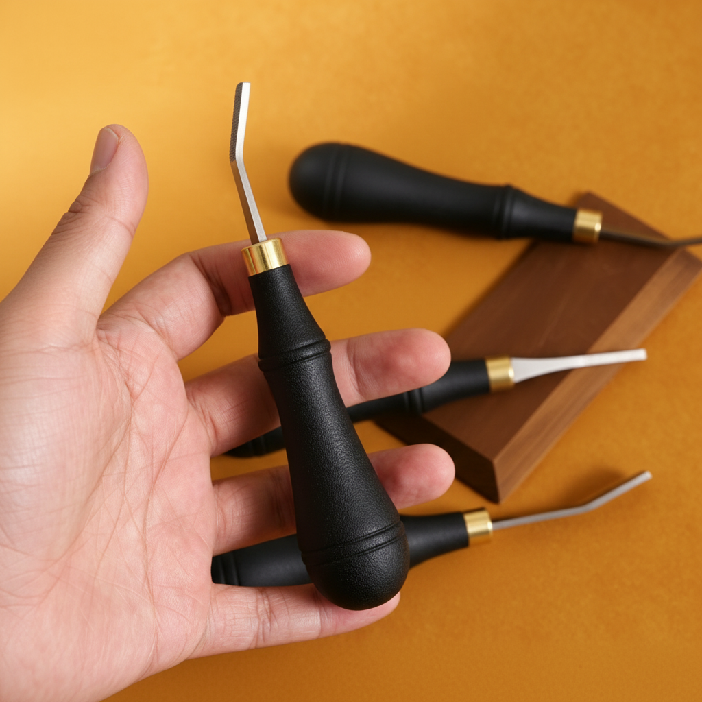 Leather Roughing File – Stainless Steel Surface Prep Tool for Leathercraft Gluing