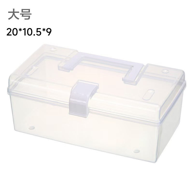 Clear Plastic Mini Storage Box with Lid – Jewelry, Earring Stud & Small Parts Organizer