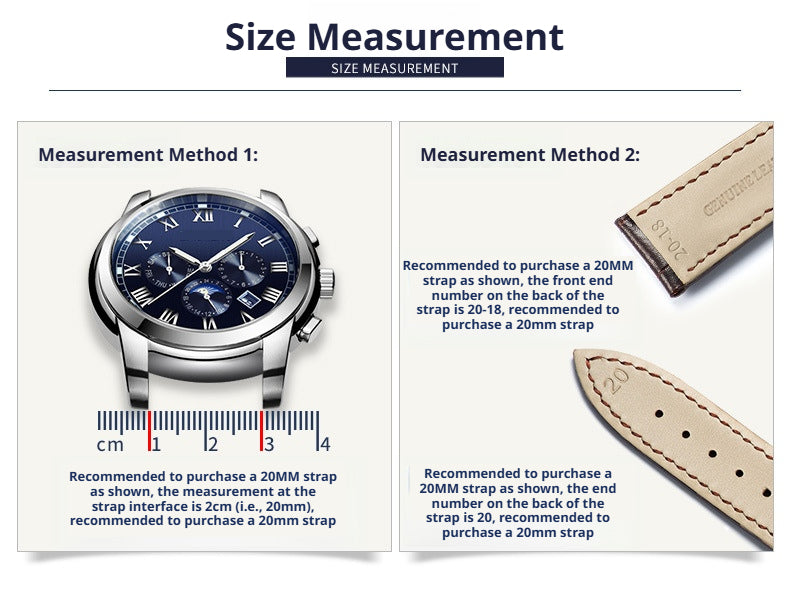 Longines Master Collection Leather Watch Band Bamboo Grain 8 Widths