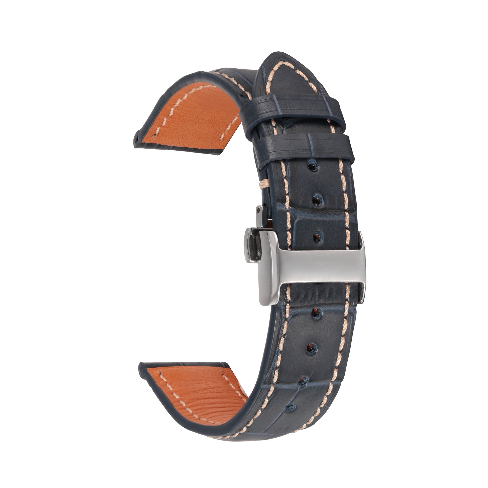 Longines Master Collection Leather Watch Band Bamboo Grain 8 Widths