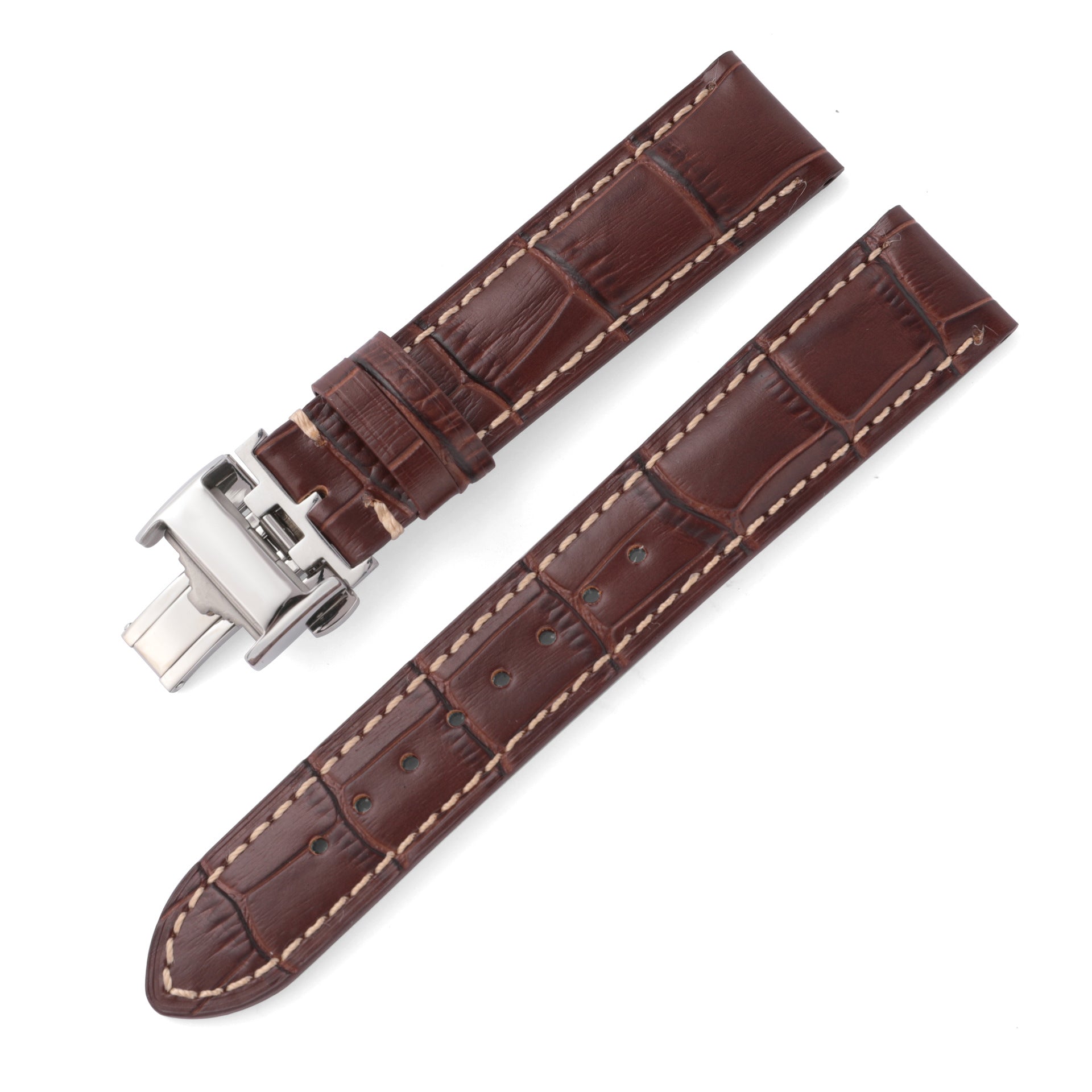 Longines Master Collection Leather Watch Band Bamboo Grain 8 Widths