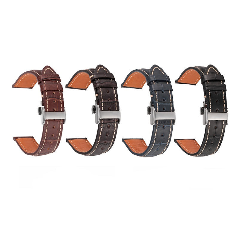 Longines Master Collection Leather Watch Band Bamboo Grain 8 Widths