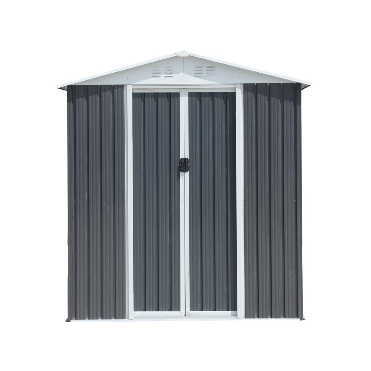 5x3FT Outdoor Storage Shed with Base | Heavy Duty Metal Garden House - HomeDIYer