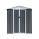 6x4FT Outdoor Metal Storage Shed | Aluminum Alloy Garden Shed
