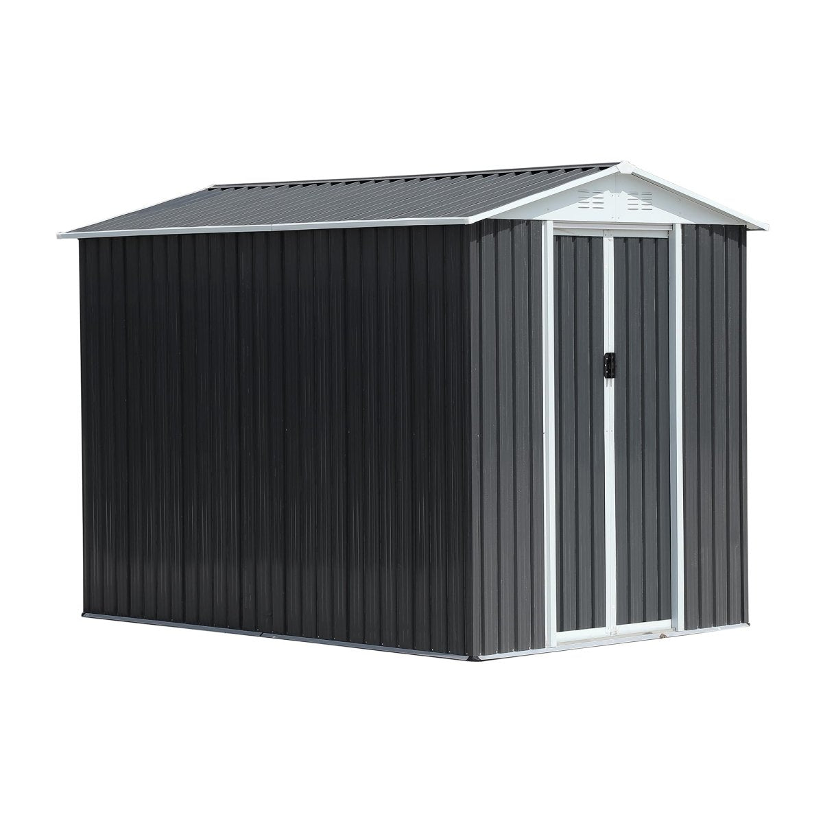 6x9FT Outdoor Metal Storage Shed | Waterproof Garden Shed with Lockable Door - HomeDIYer