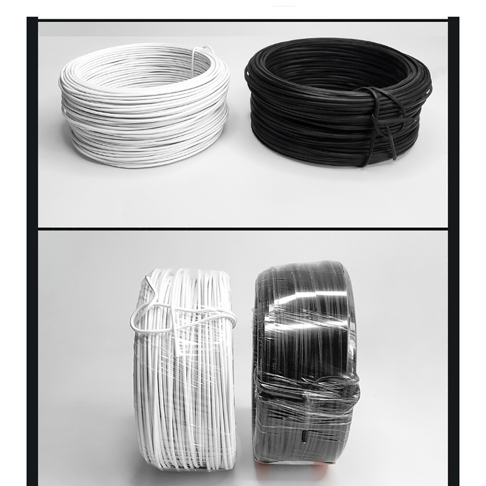 Galvanised Garden Wire Heavy DutyPlant Tie Fencing Wire 45 - 100m Long WhiteBlack - HomeDIYer