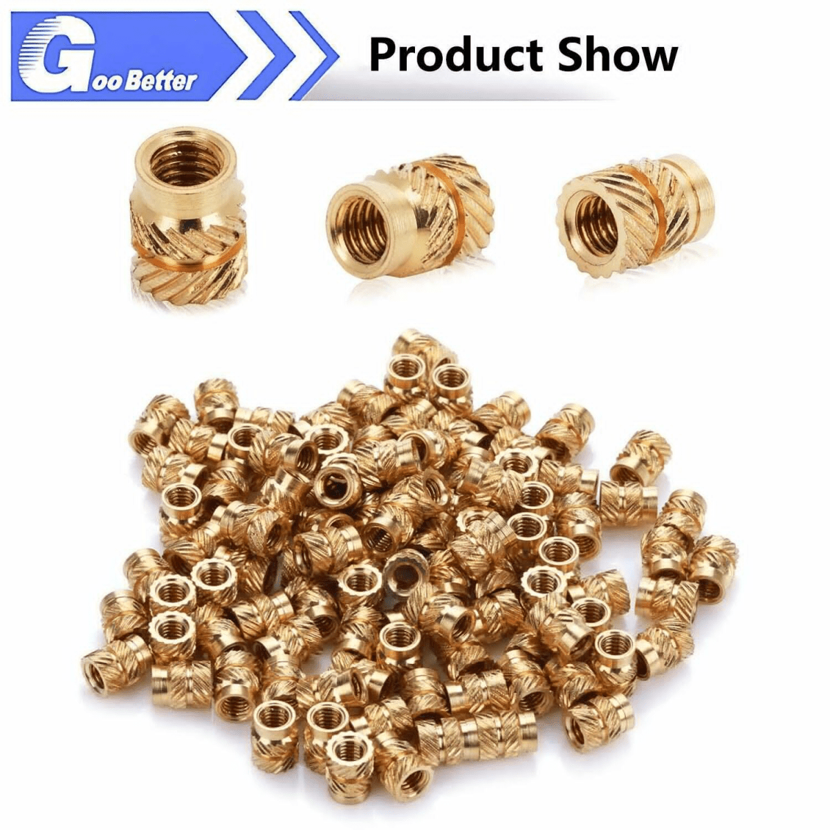 M2 - M6 1/4 300PCS Brass Threaded Heat Set Insert Plastic nut inserts Metal Nut Supplies Kit - HomeDIYer