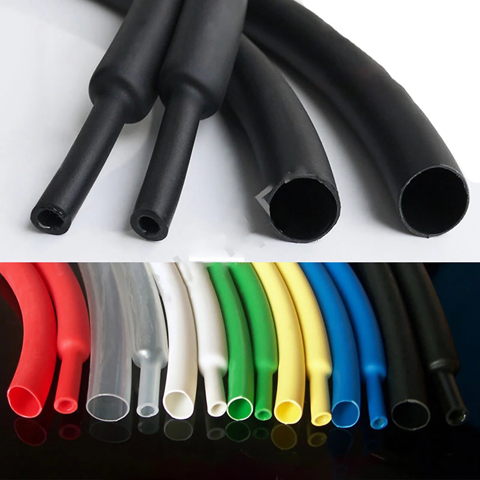 3:1 Dual Wall Adhesive Heat Shrink Tubing — Waterproof, Multiple Sizes & Colors